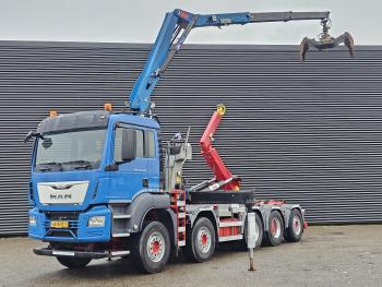 TGS 47.440 BBL / 10X4 HOOKLIFT + Z CRANE